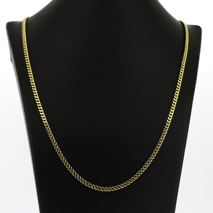 Panzer Kette 585 Gold 14 kt Gelbgold - 56 cm lang - Wert 2880,-