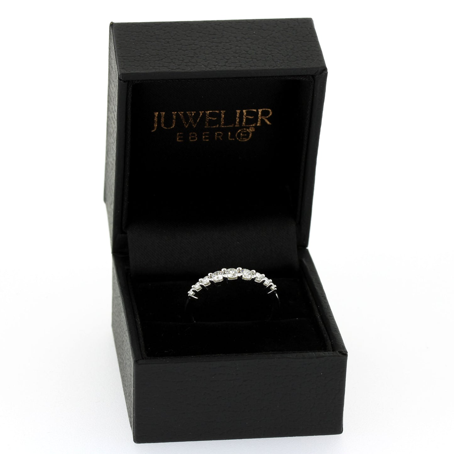 Memoire Ring 585 Weißgold 14 Kt mit Brillanten ca. 0,45 ct W/SI - Wert 1200,-