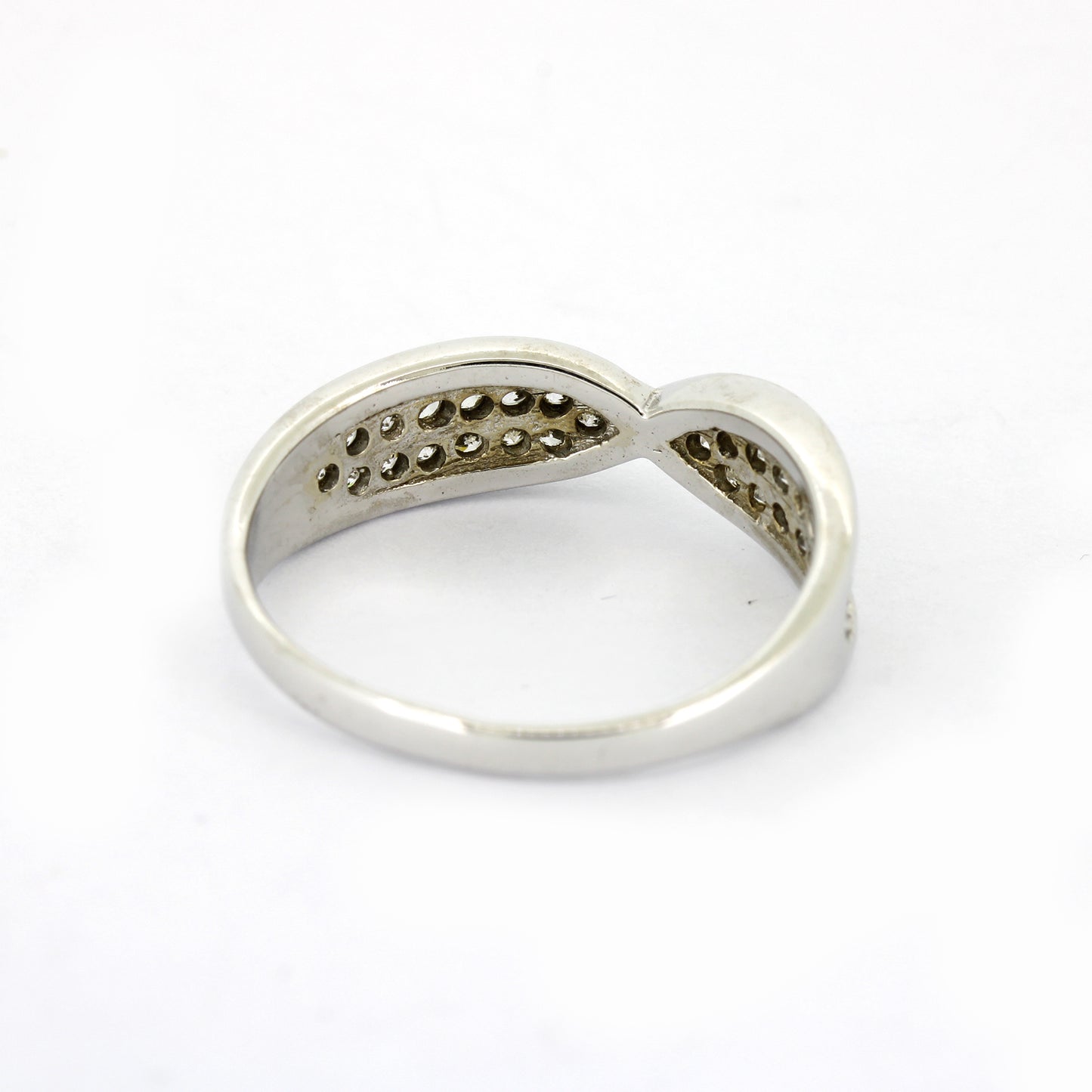 Ring 585 Gold 14 kt Weißgold - Zirkonia - Wert 510,-