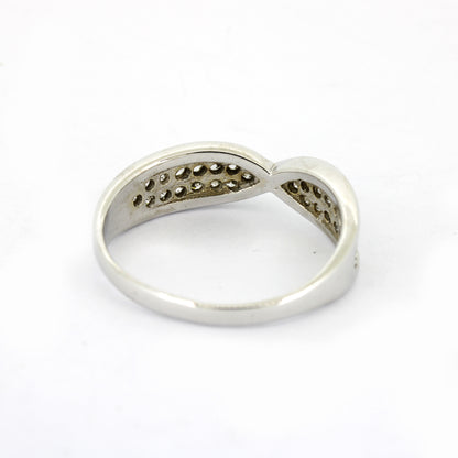 Ring 585 Gold 14 kt Weißgold - Zirkonia - Wert 510,-