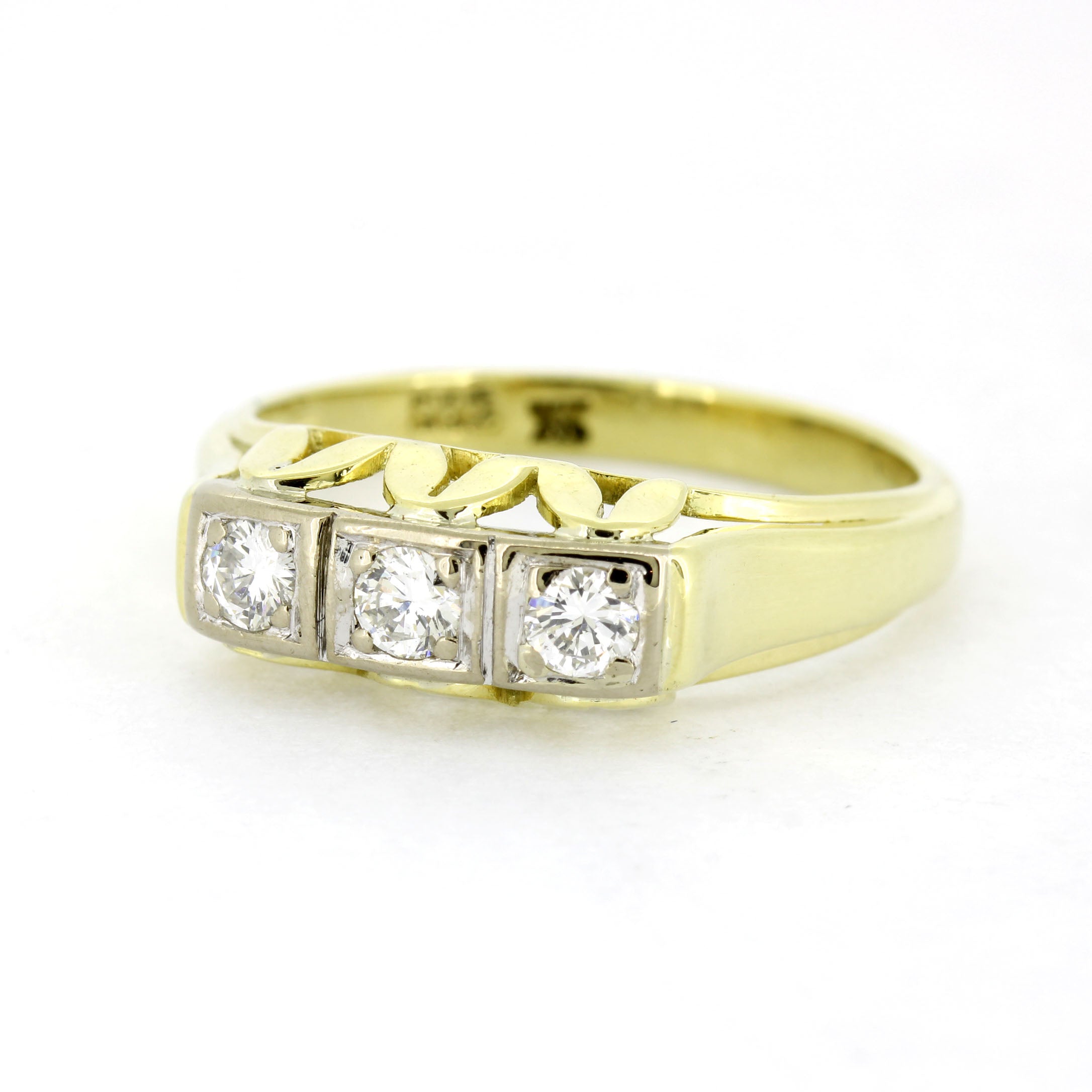 WERT 680 € BRILLANT RING IN 585er/14K online GELBGOLD vxlt K68842