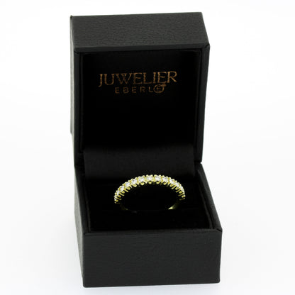 Halb Memoire Ring 585 Gold 14 Kt Gelbgold - Brillanten 0,40 ct WSI - Wert 1240,-