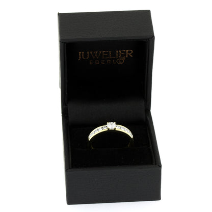 Ring 585 Gold 14 kt Gelbgold - 0,80 ct Brillanten W/SI - Wert 2350,-