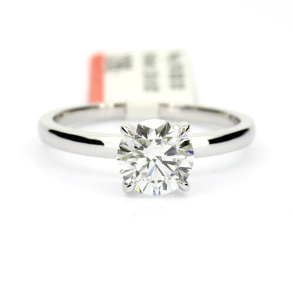 Ring 750 Gold 18 Kt Weißgold 1 ct Diamant Lab Grown CVD