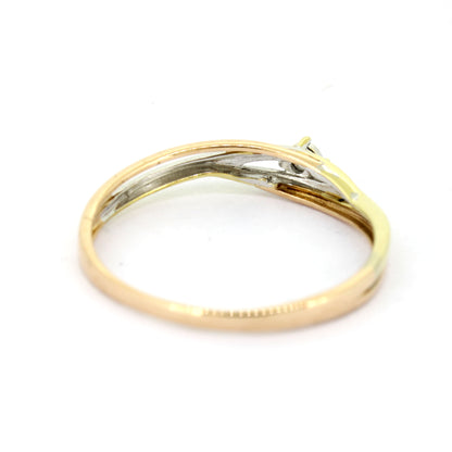 Ring 333 Gold 8 Kt - 1 Diamant ca. 0,07 ct H - SI - Wert 259,-