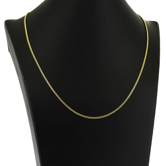 Panzerkette 585 Gold 14 kt Gelbgold - 46 cm lang - Wert 740,-