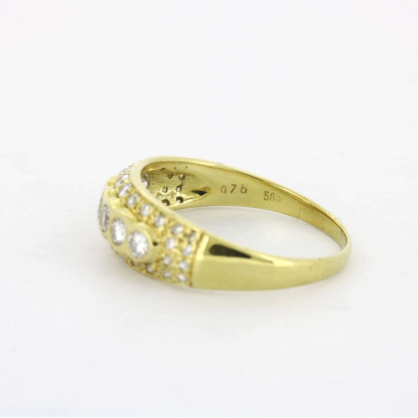 Ring 585 Gold – Brillant ca. 0,76 ct G/SI – Ringgröße 60