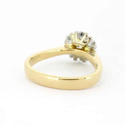 Ring 585 Gold 14 Kt – Brillanten ges. ca. 0,87 ct - Wert 2480,-