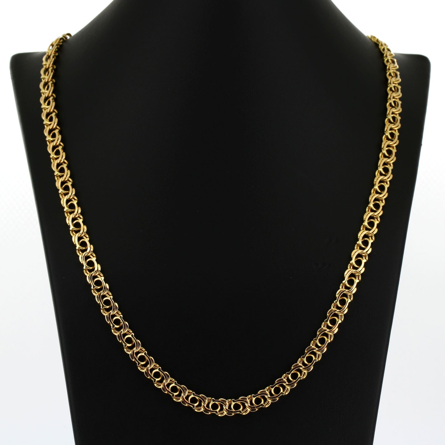 Garibaldi Kette 585 Gold Bismarck Kette 14kt Rotgold - 58 cm lang - Wert 5230,-