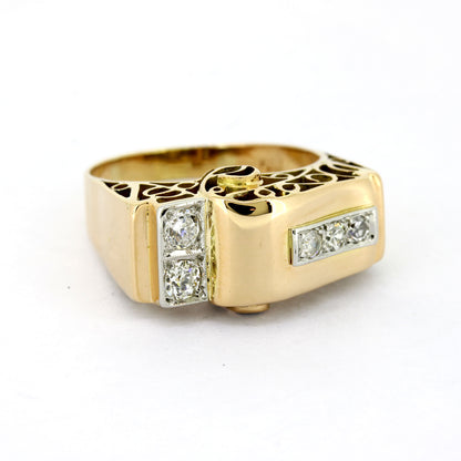 Ring 750 Gold 18 Kt - Diamant & Brillanten 0,24 ct H - SI-P - Wert 1530,-