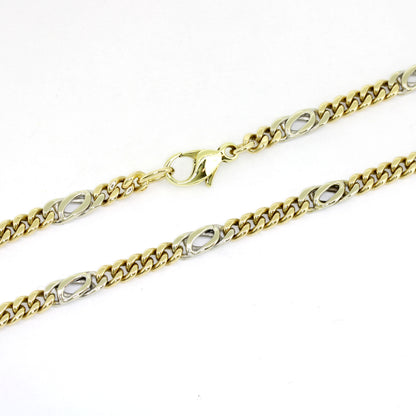 Kette 333 Gelb- & Weißgold – 20,74 g – 44 cm lang – 4,3 mm breit - Wert 2700,-