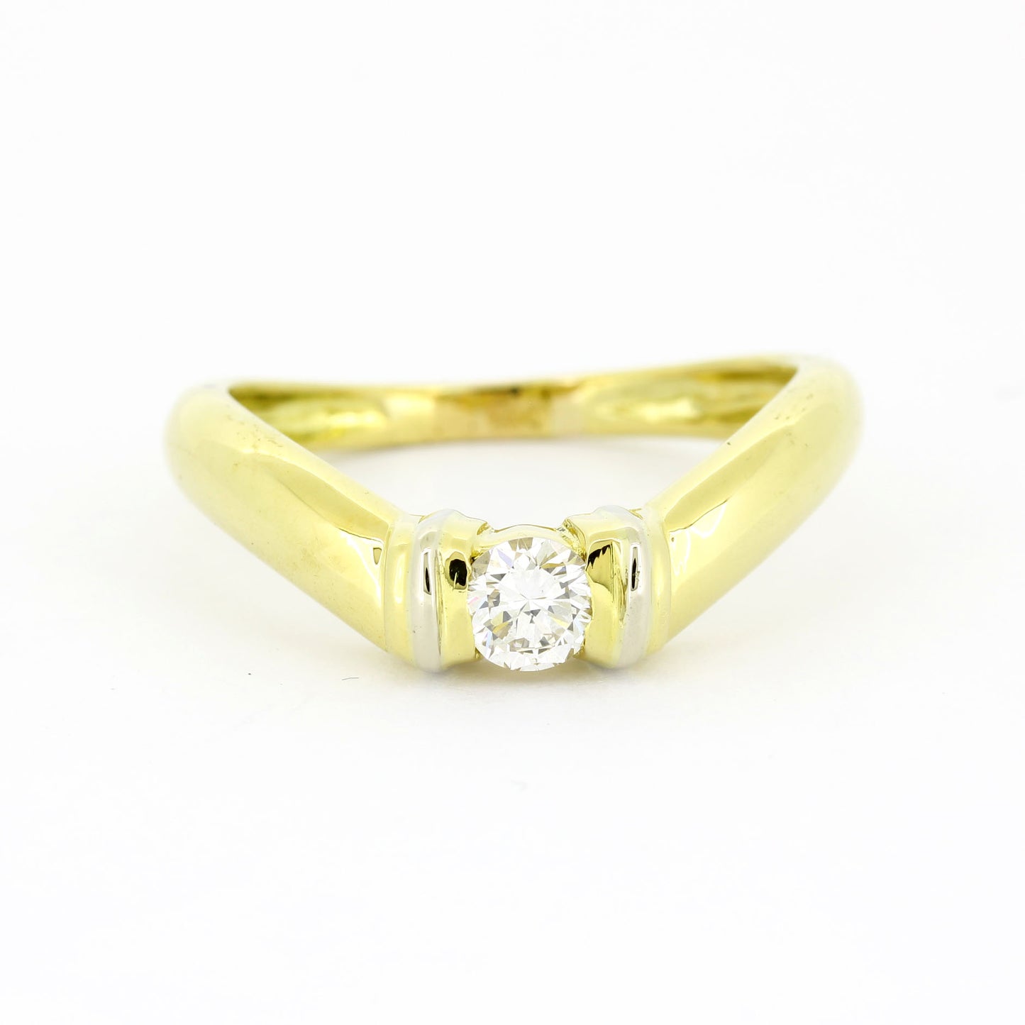 Ring 585 Gold 14 kt  - Brillanten ca. 0,30 ct VS - Wert 1550,-