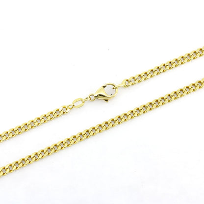 Panzer Kette 585 Gold 14 kt Gelbgold - 56 cm lang - Wert 2880,-