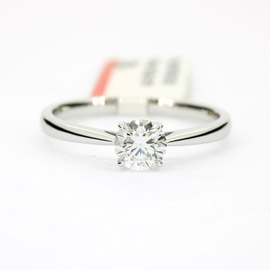 Ring 585 Gold 14 Kt Weißgold 0,50 ct Diamant Lab Grown CVD