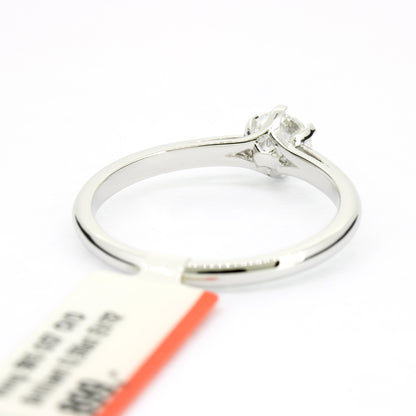 Ring 585 Gold 14 Kt Weißgold 0,50 ct Diamant Lab Grown CVD