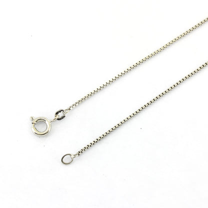 Venezianerkette 585 Gold 14 kt Weißgold - 46 cm lang - 1 mm breit