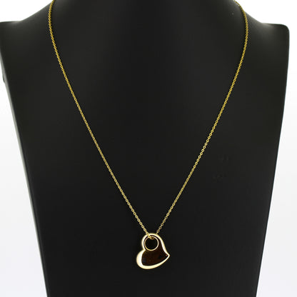 Kette mit Herz Anhänger 333 Gold 8 kt - 44 cm lang - Wert 300,-