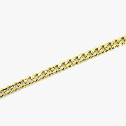 Panzer Kette 585 Gold 14 kt Gelbgold - 51 cm lang - Wert 5500,-