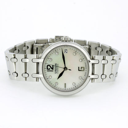 Union Glashütte Sirona Datum – Automatik Damenuhr Edelstahl mit Diamanten