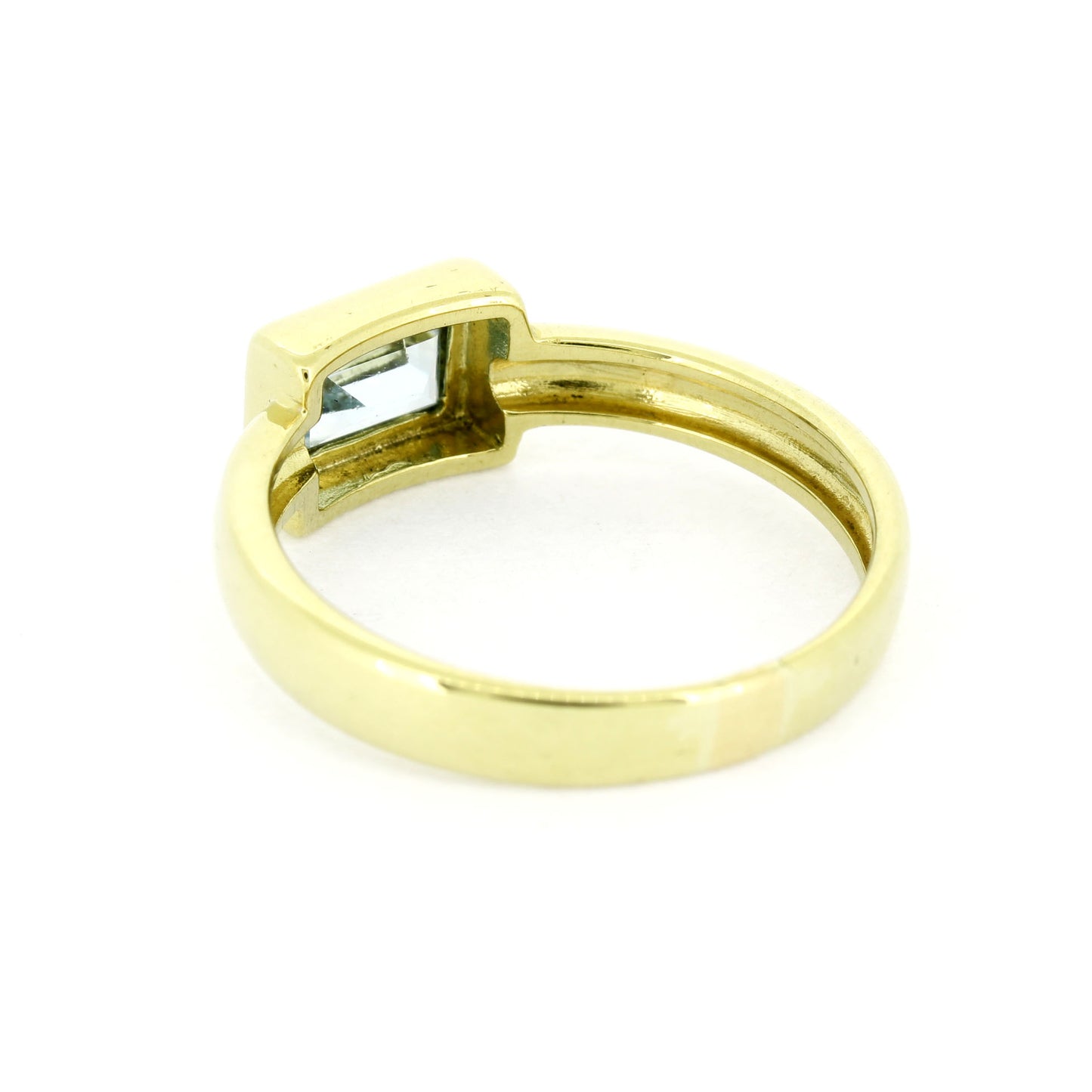 Ring 585 Gold 14 Kt Gelbgold Blautopas - Wert 370,-