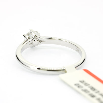 Ring 585 Gold 14 Kt Weißgold 0,50 ct Diamant Lab Grown CVD