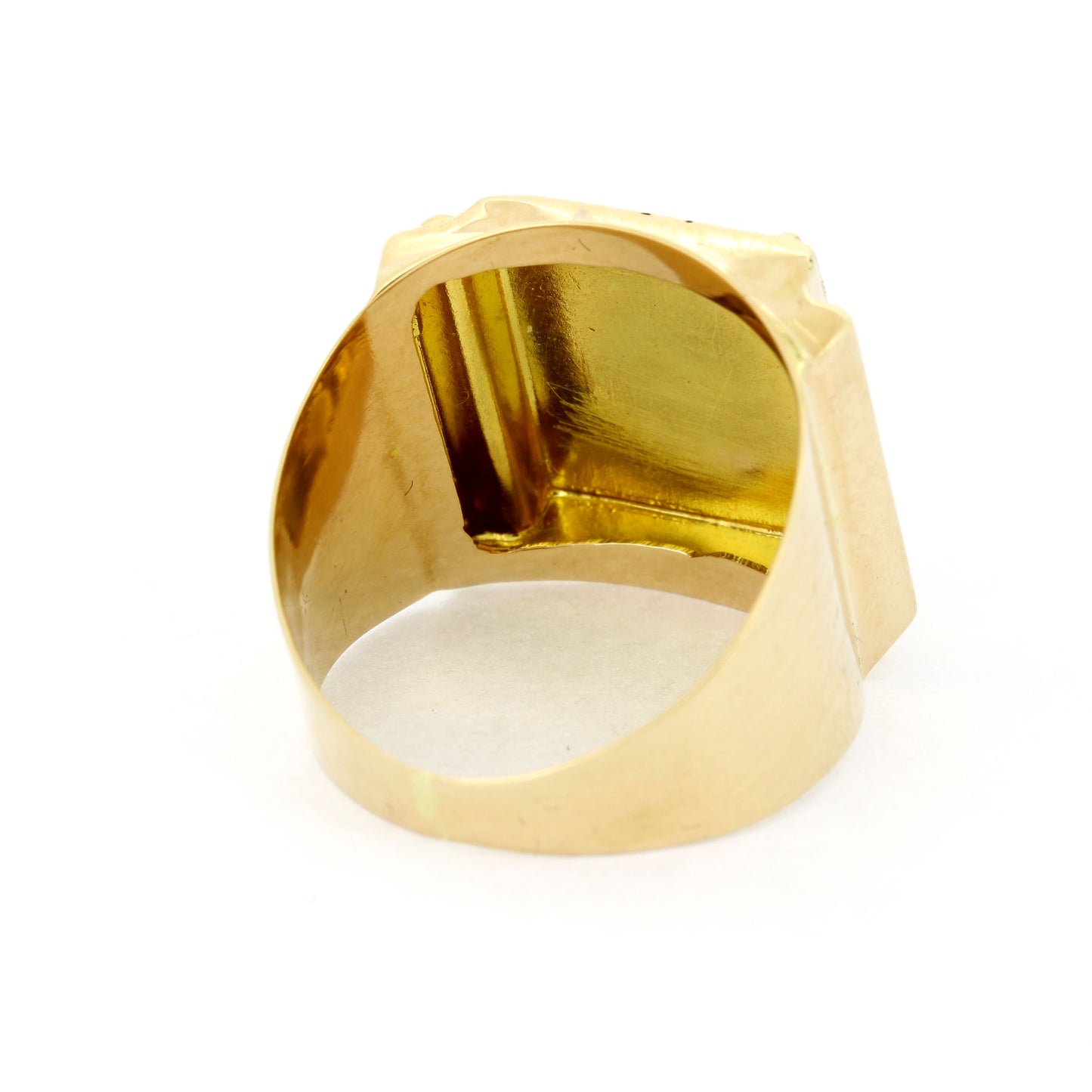 Siegel Ring 585 Gold 14 Kt mit Muster Rotgold - Wert 480,-