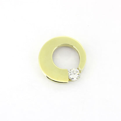 Anhänger 333 Gold 8 Kt Gelbgold - Zirkonia - Wert 390,-