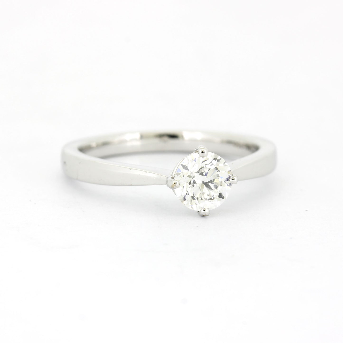 GIA Solitär Brillant Ring 585 Weißgold 14 Kt 0,61 ct E VVS1 - Wert 3800,-