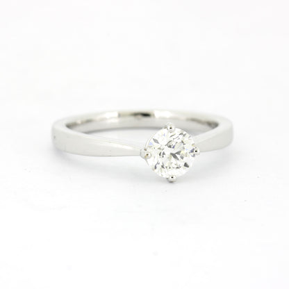 GIA Solitär Brillant Ring 585 Weißgold 14 Kt 0,61 ct E VVS1 - Wert 3800,-
