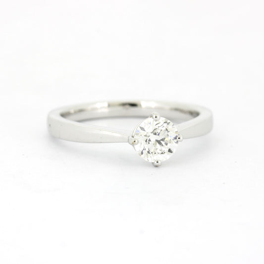 GIA Solitär Brillant Ring 585 Weißgold 14 Kt 0,61 ct E VVS1 - Wert 3800,-