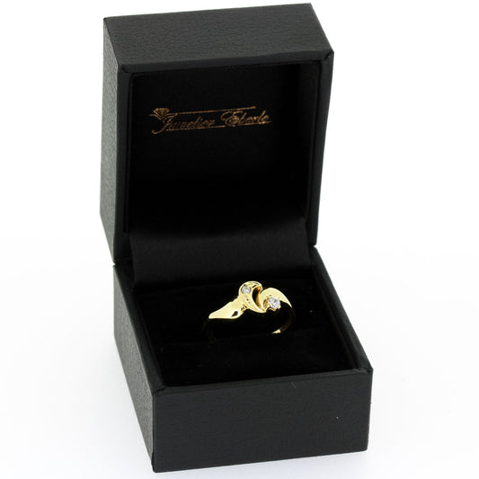 Ring 585 Gold 14 Kt - Zirkonia Steine - Wert 290,-