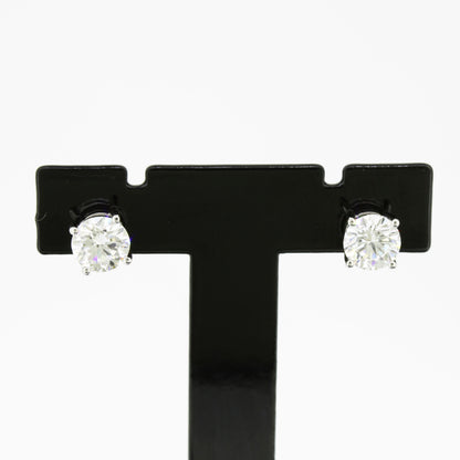 Ohrringe 585 Gold 14 Kt Weißgold – Brillanten ca. 1,40 ct F/VS CVD