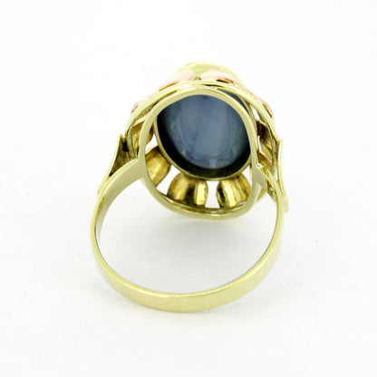 Ring 585 Gold 14 Kt - Opal Dublette  - Wert 1050,-