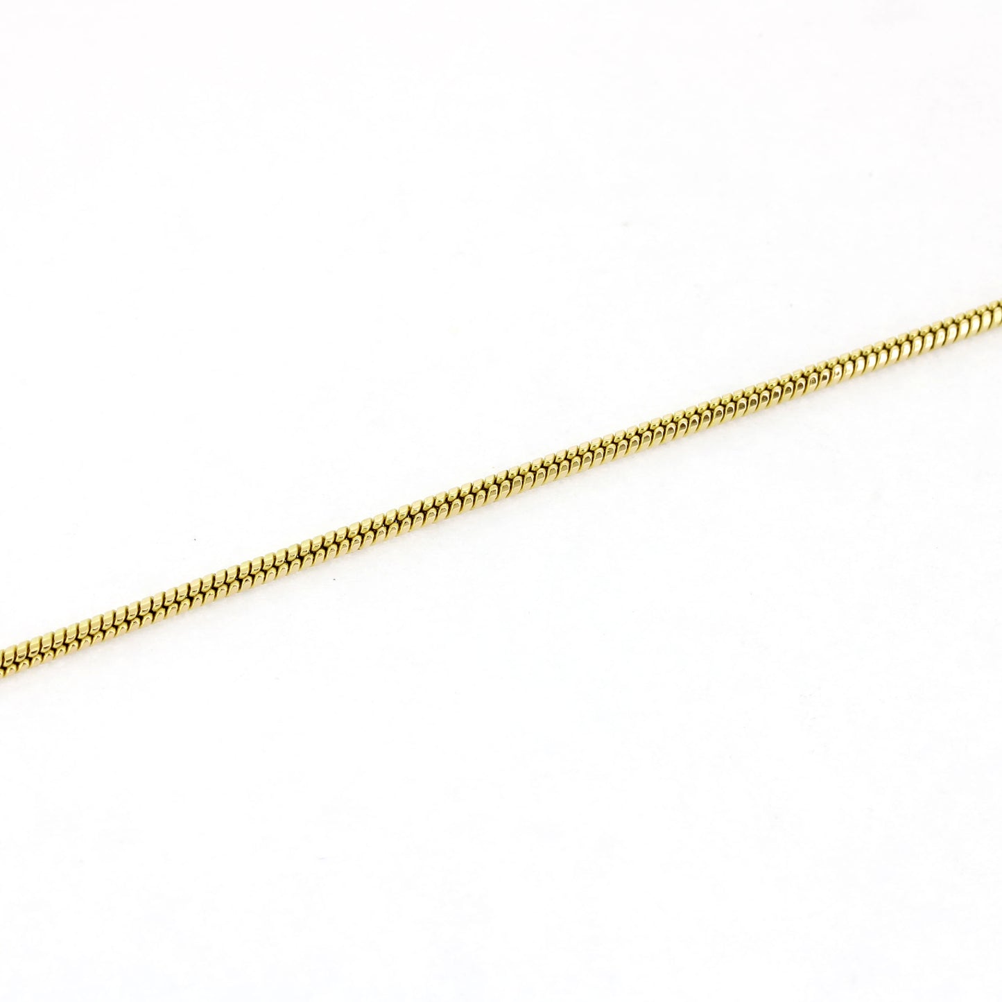 Schlangenkette 585 Gold 14 kt mit Brillant Anhänger 0,10 ct H SI - Wert 1080,-