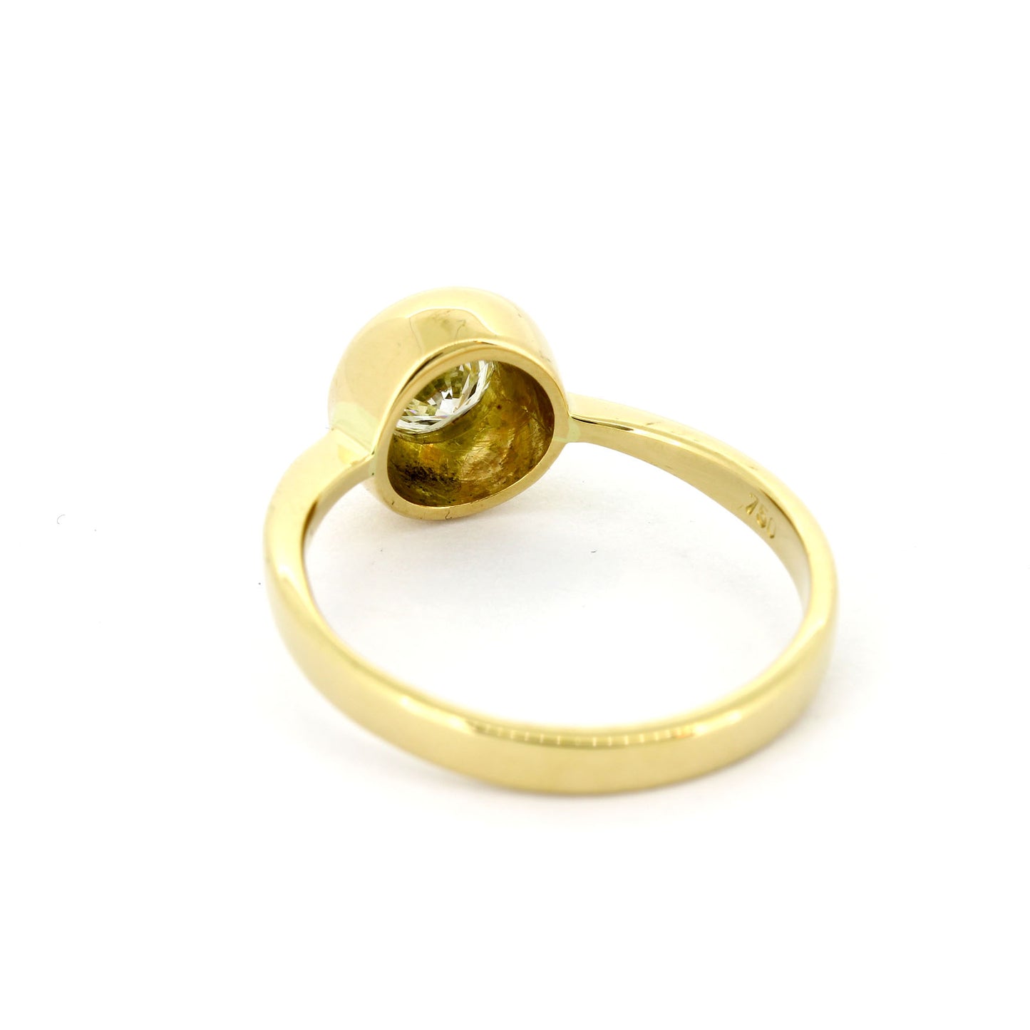Ring 750 Gold 18 kt Gelbgold - 0,44 ct Brillanten TW/VS - Wert 2580,-