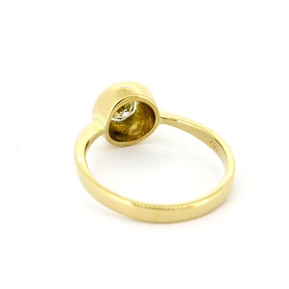 Ring 750 Gold 18 kt Gelbgold - 0,44 ct Brillanten TW/VS - Wert 2580,-