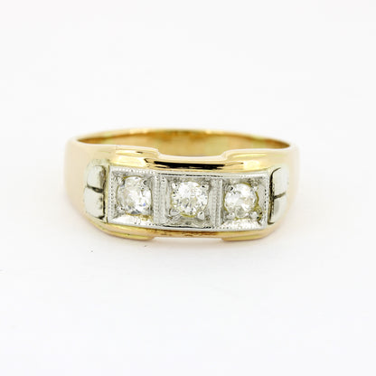 Ring 585 Gold 14 kt - 0,40 ct Diamanten - Wert 1700,-
