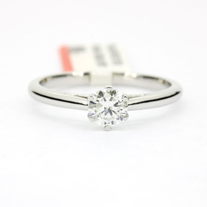 Ring 585 Gold 14 Kt Weißgold 0,50 ct Diamant Lab Grown CVD