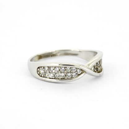 Ring 585 Gold 14 kt Weißgold - Zirkonia - Wert 510,-