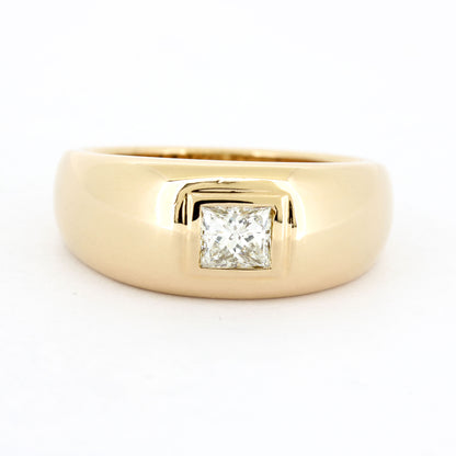 Ring 750 Gold 18 Kt Gelbgold - Diamant Prinzesschliff 0,70 ct - Wert 6870,-