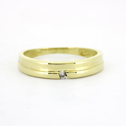 Ring 585 Gold 14 Kt Gelbgold - Brillanten 0,03 ct WSI - Wert 440,-