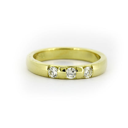 Ring 585 Gold 14 kt Gelbgold - Brillanten 0,30 ct - Wert 1600,-