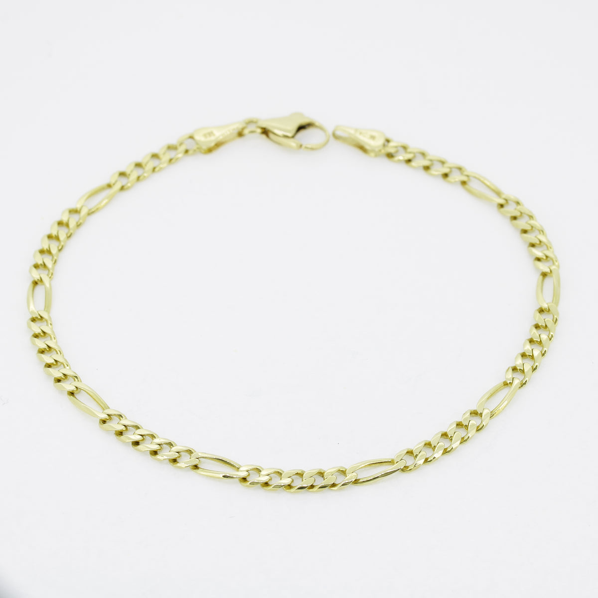 Armband 585 Gold Figaro 14 Karat Gelbgold 21 cm - Wert 1440,-