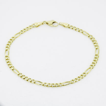 Armband 585 Gold Figaro 14 Karat Gelbgold 21 cm - Wert 1440,-