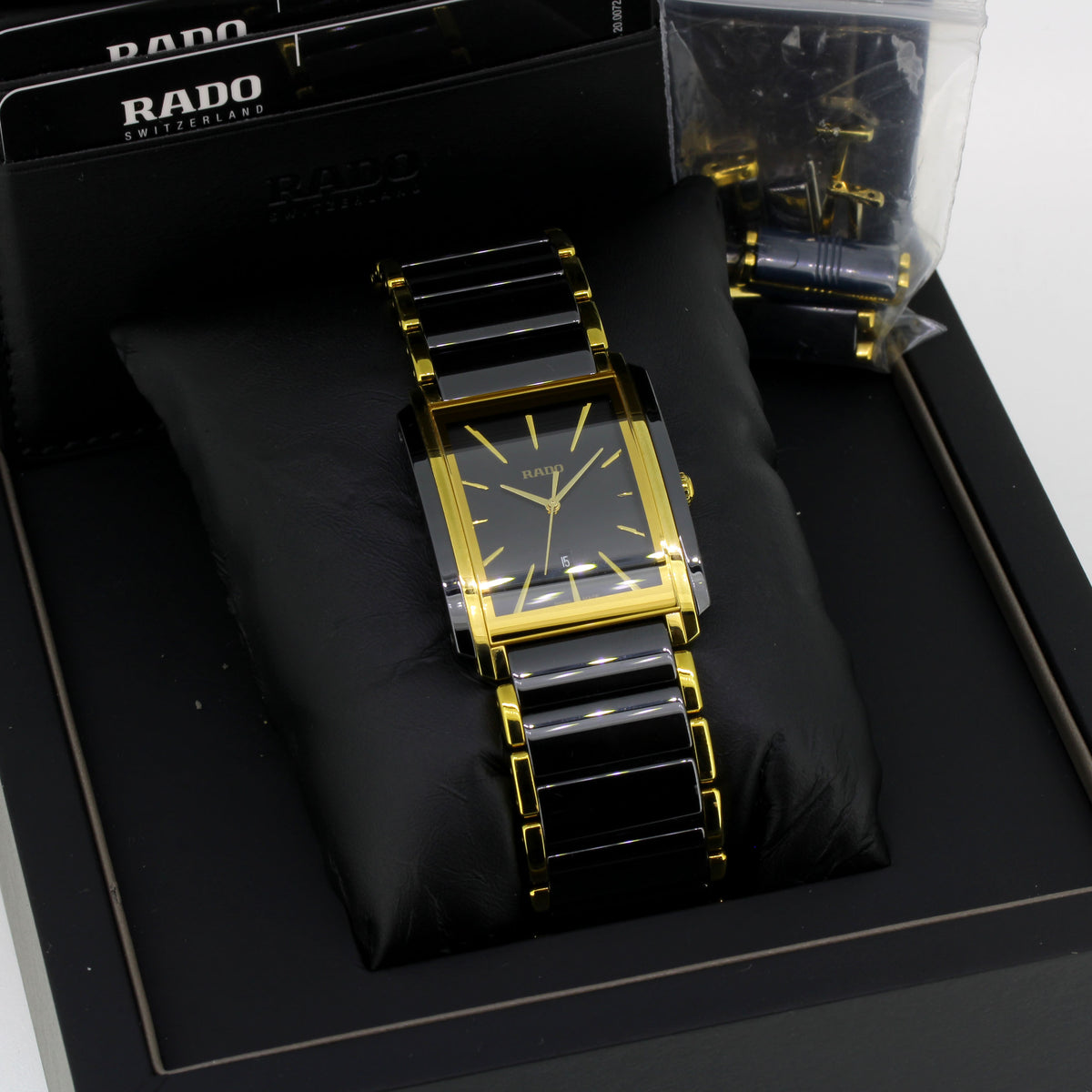 Rado Integral L – Herrenuhr Edelstahl vergoldet mit Hightech-Keramik