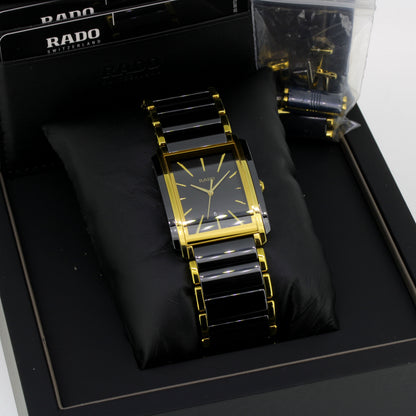 Rado Integral L – Herrenuhr Edelstahl vergoldet mit Hightech-Keramik