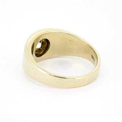 Ring 585 Gold 14 Karat Gelbgold Brillant 1,03 ct I /SI1