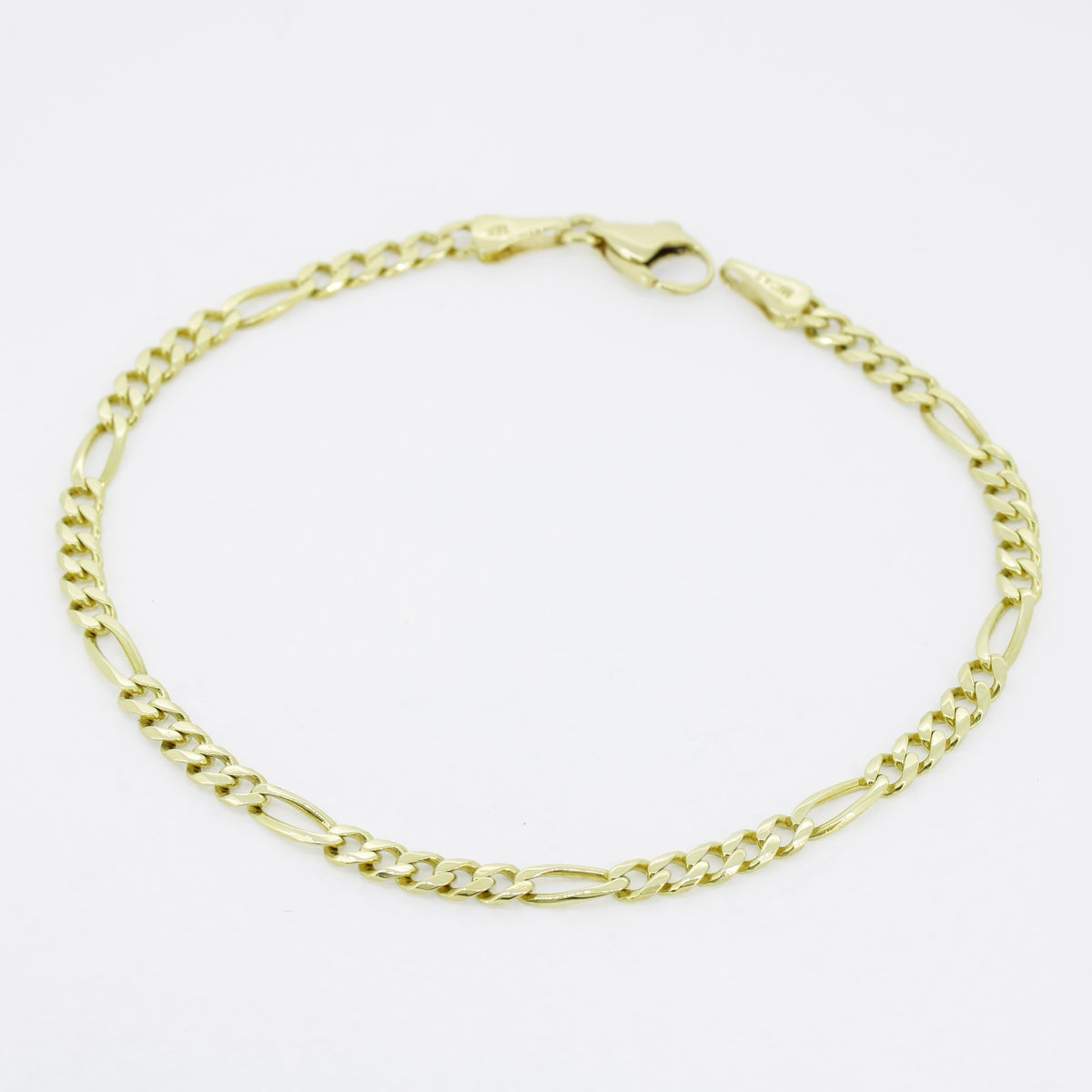 Armband 585 Gold Figaro 14 Karat Gelbgold 21 cm - Wert 1440,-