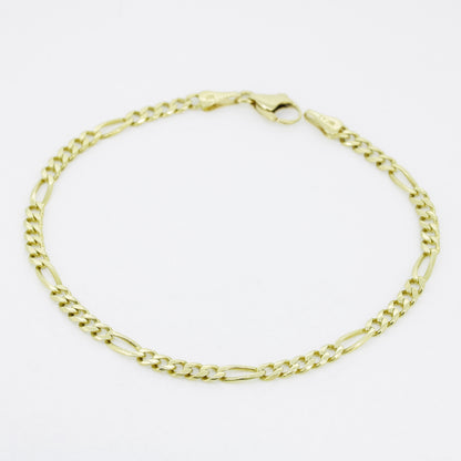 Armband 585 Gold Figaro 14 Karat Gelbgold 21 cm - Wert 1440,-