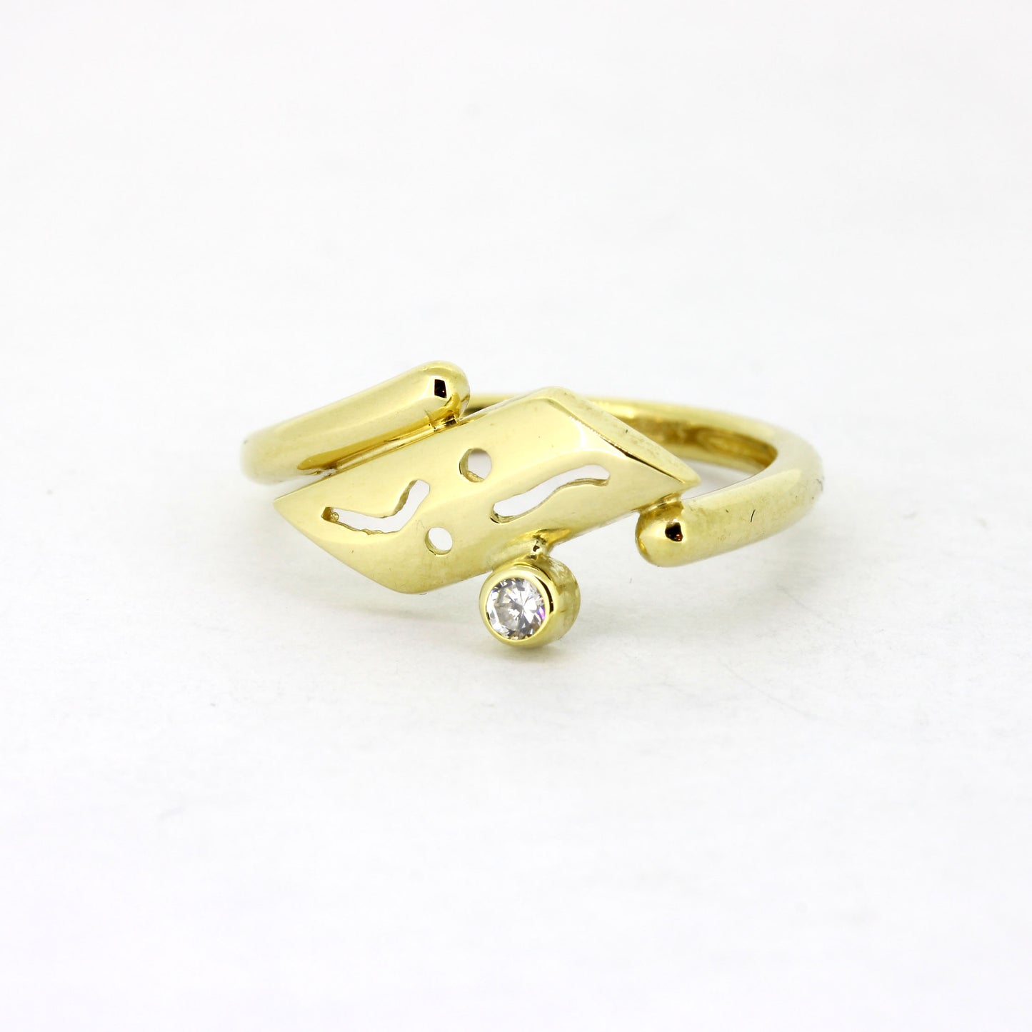 Ring 375 Gold 10 kt Gelbgold - Zirkonia- Wert 380,-